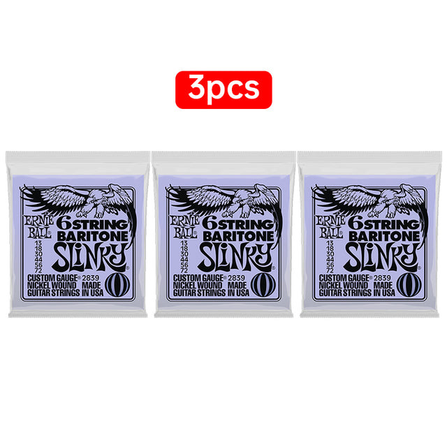 Ernie Ball 6-String Baritone Slinky Nickel Wound Electric Guitar Strings, 13-72 Gauge (P02839) - V.I.P Digital Presence