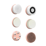 6-In-1 Hot And Cold Facial Cleanser Display Cleansing Brush Ultrasonic Facial Cleanser Pore Cleaning Silicone Beauty Instrument - V.I.P Digital Presence