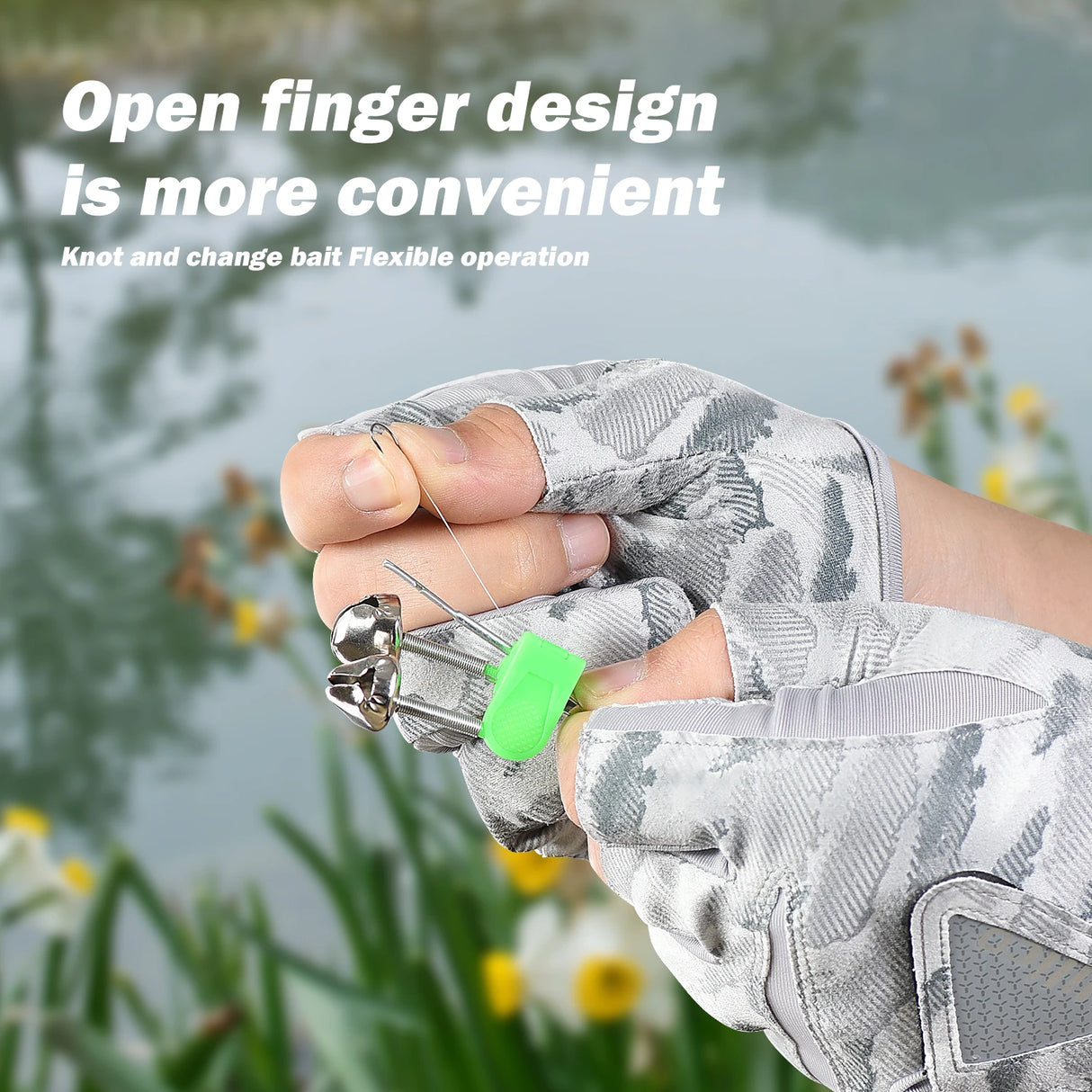 Outdoor fishing equipment - thin comfortable breathable leak proof 3-finger lure fishing gloves - V.I.P Digital Presence