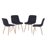 Dining Chair 4PCS（BLACK）Modern style New technology Suitable for restaurants cafes taverns offices