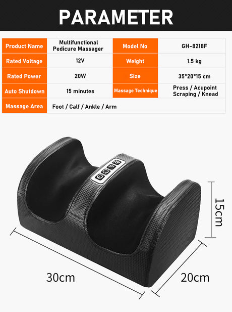 Shiatsu Foot Massager Spa Bath Massager Foot Bath Spa Foot Massager Machine for Feet Leg Calf - V.I.P Digital Presence