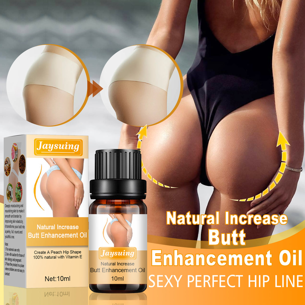 Butt Lift Essential Oil, Lift Massage Firming Butt Beauty Essence