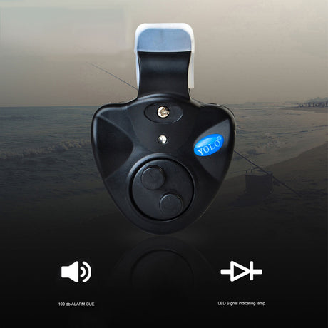 1pcs 40g Fishing Electronic LED Light Fish Bite Sound Alarm Bell Clip On Fishing Rod Black Tackle Fishing accessories - V.I.P Digital Presence