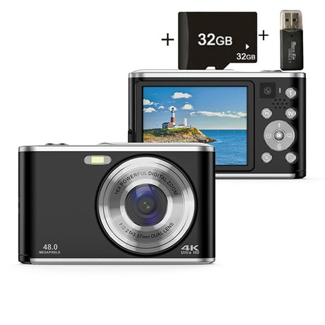 DC306 digital high-definition camera front and rear dual camera autofocus entry-level student card machine - V.I.P Digital Presence