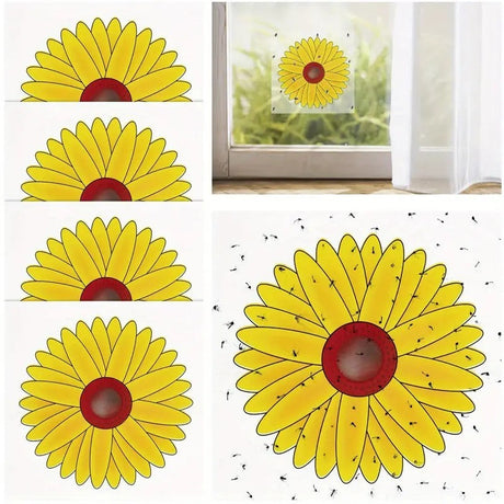 Window Fruit Fly Traps with Strong Stickiness Indoor use Sunflower Window Fly Stickers - V.I.P Digital Presence