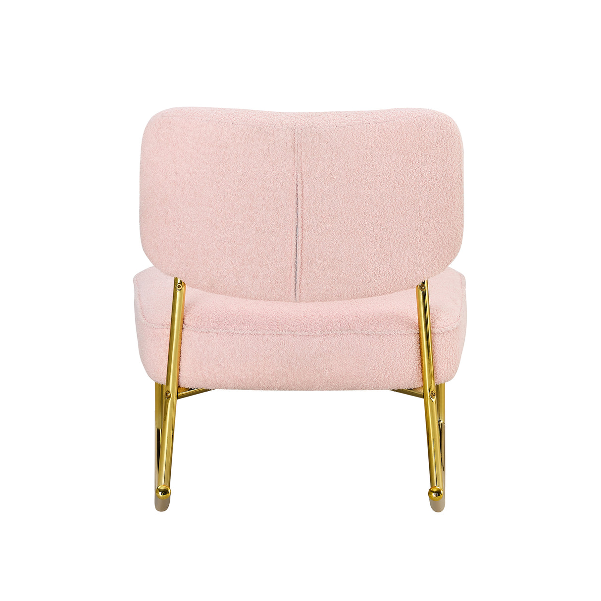 Teddy velvet material cushioned rocking chair unique rocking chair cushioned seat