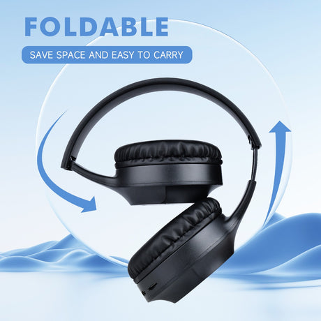 Head mounted wireless Bluetooth earphones with heavy bass M9 luminous sports game - V.I.P Digital Presence