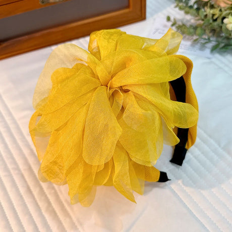 Fashion fabric oversized colorful flower fashion headband - V.I.P Digital Presence