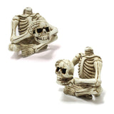 Skeleton air pineapple bracket ornament resin home courtyard ghost head - V.I.P Digital Presence