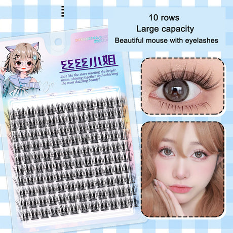 Sunflower Comics Pure Desire Eyelash Simulation Natural Thickening Large Segmented Trilogy False Eyelash Laziness - V.I.P Digital Presence
