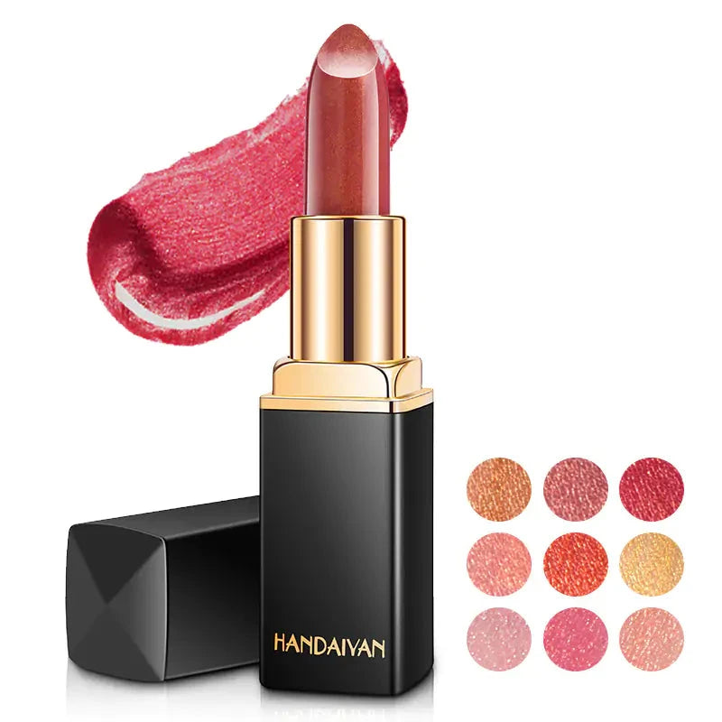 9 Colors Waterproof Glitter Lipstick - V.I.P Digital Presence