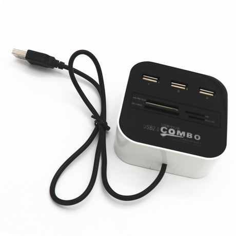 USB HUB Combo All In One USB 2.0 Micro SD High Speed Card Reader 3 Ports Adapter Connector For Tablet PC Computer Laptop - V.I.P Digital Presence