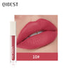 QIBEST Silky Lip Glaze Non-Stick Cup Does Not Fade Lip Gloss Makeup Color Liquid Lipstick Matte Moisturizing Lip Gloss - V.I.P Digital Presence