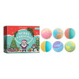 Christmas Colorful Bath Ball, Bubble Shower Fragrance Moisturizes Long-Lasting Plant Cleaning Bath Ball