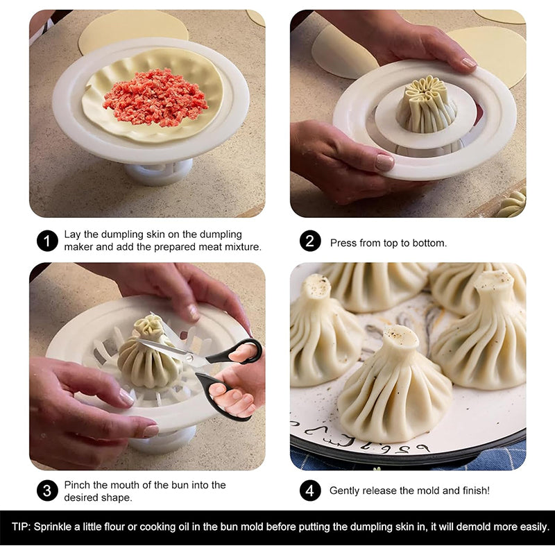 Plastic Baozi & Dumpling Maker -  Easy Home Kitchen Tool for Deliciousness - V.I.P Digital Presence