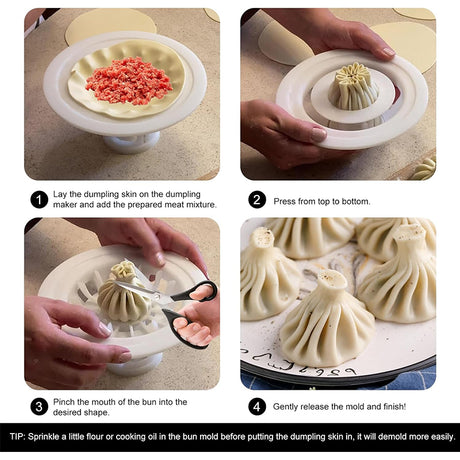 Plastic Baozi & Dumpling Maker -  Easy Home Kitchen Tool for Deliciousness - V.I.P Digital Presence