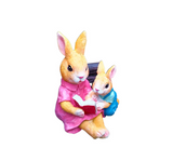 Simulated rabbit reading animal ornament - V.I.P Digital Presence