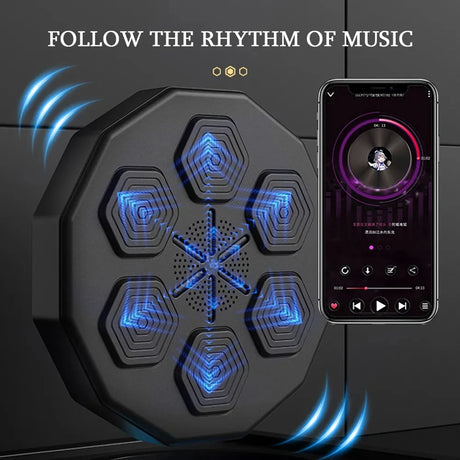 Smart Music Boxing Machine Wall Mounted Bluetooth Smart Fun Punch Boxing Trainer Wall Target Punching Pads Suitable For Home - V.I.P Digital Presence