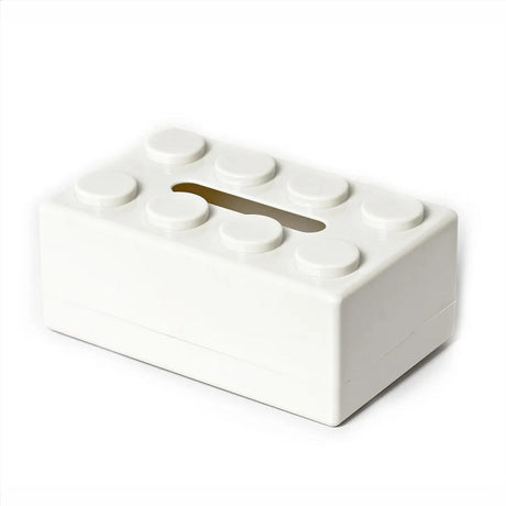 ABS Building Block Shaped Tissue Box Wall-mounted Creative Face Towel Box Organizer Perforation-free Removable - V.I.P Digital Presence