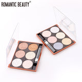 Romantic Beauty 6-Color Highlighter Repair Pearl Not Easy To Take Off Makeup Makeup Finishing Highlighter - V.I.P Digital Presence