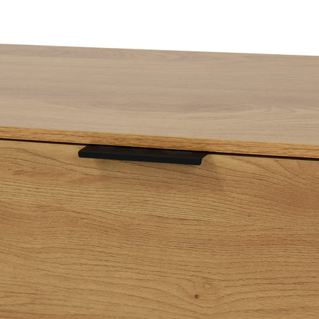 Side panel buffet cabinet with storage room, 47.2 "natural wood color kitchen cabinet with 3 drawers and 2 doors - V.I.P Digital Presence