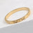 Ring Titanium steel electroplated with 18k gold Shine - V.I.P Digital Presence