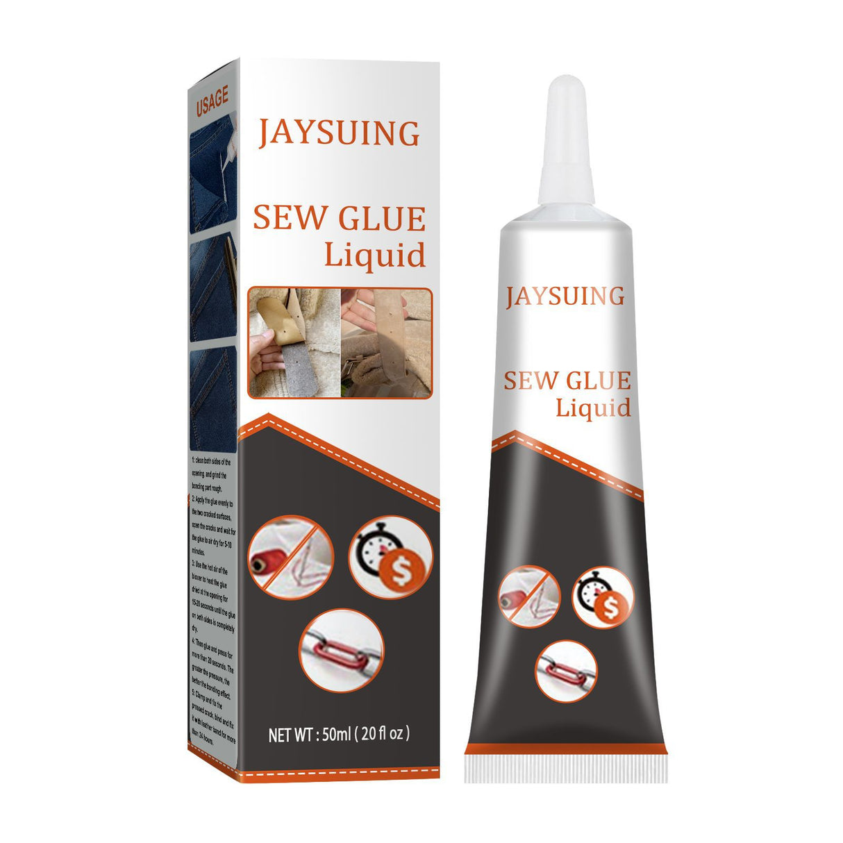 Jaysuing Cloth Repair Glue White Seam Glue Clothing Repair Glue Washable Ironing Cloth Adhesive Glue - V.I.P Digital Presence