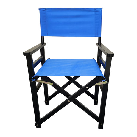 Folding Chair Wooden Director Chair Canvas Folding Chair Folding Chair 2pcs/set populus + Canvas (Color : Blue) - V.I.P Digital Presence