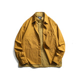 Two piece checkered long sleeved shirt for casual vacation men - V.I.P Digital Presence
