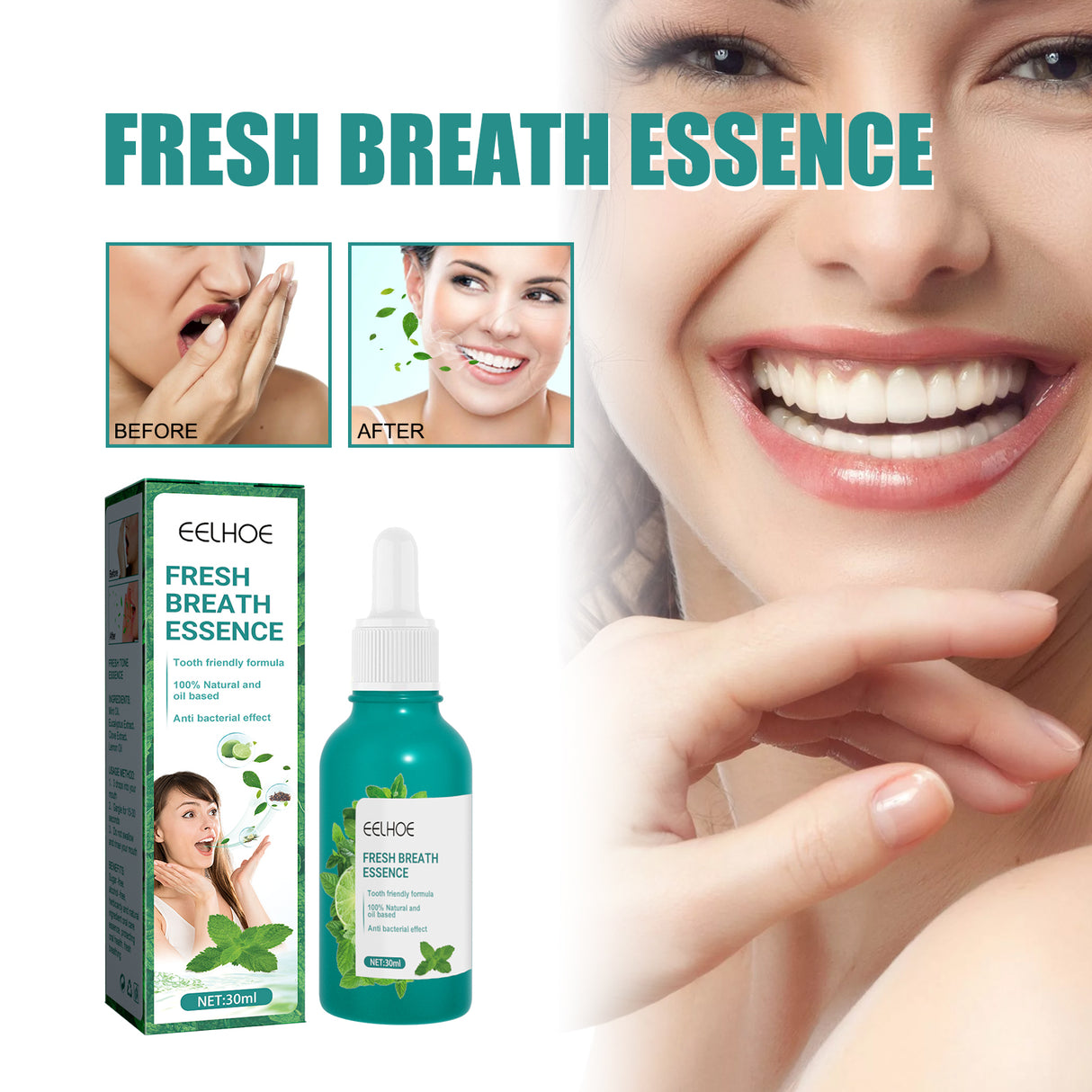 Fresh Breath Essence, Cleans Bad Breath And Leaves Fresh Breath Mint Scent  Essence - V.I.P Digital Presence
