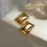 Stainless Steel Rectangular Stud Earrings - V.I.P Digital Presence