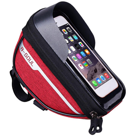 Cycling Bicycle Bike Head Tube Handlebar Cell Mobile Phone Bag Case Holder Case Pannier Waterproof Touchscreen Polyester Bike ba - V.I.P Digital Presence