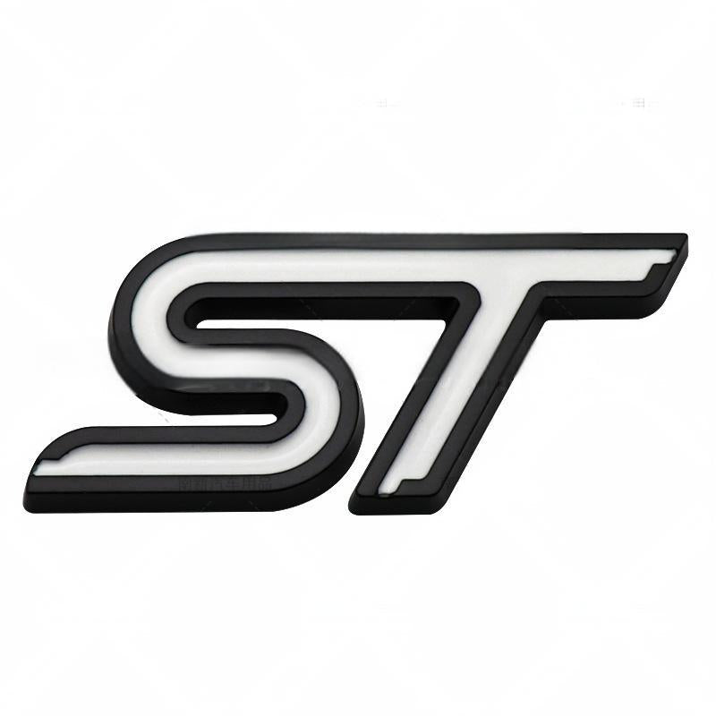 3D metal car stickers, ST badges, badges, decals, Ford Focus 2, 3, Mondeo, FI.C. Kuga, Mk1, Mk2, Mk3, Mk7 front grille decoratio - V.I.P Digital Presence