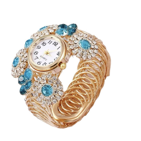 Bohemian Rhinestone Inlaid with Water Diamond and Sky Star Charm Women's Bracelet Watch Fashion Light Luxury Quartz Watch - V.I.P Digital Presence