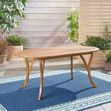 Acacia Wood 70" Dining Table - V.I.P Digital Presence
