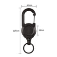 New Outdoor Automatic Retractable Wire Rope Luya Anti-theft Tactical Keychain Telescopic Keychain Retractable Hook Tool - V.I.P Digital Presence
