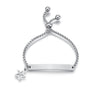 Stainless steel personalized engraved three color curved bracelet simple and personalized women's bracelet - V.I.P Digital Presence