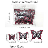 Halloween 3D Butterfly Bat Home Decor Wall Sticker 12 Pack Butterfly Sticker Wall Sticker - V.I.P Digital Presence
