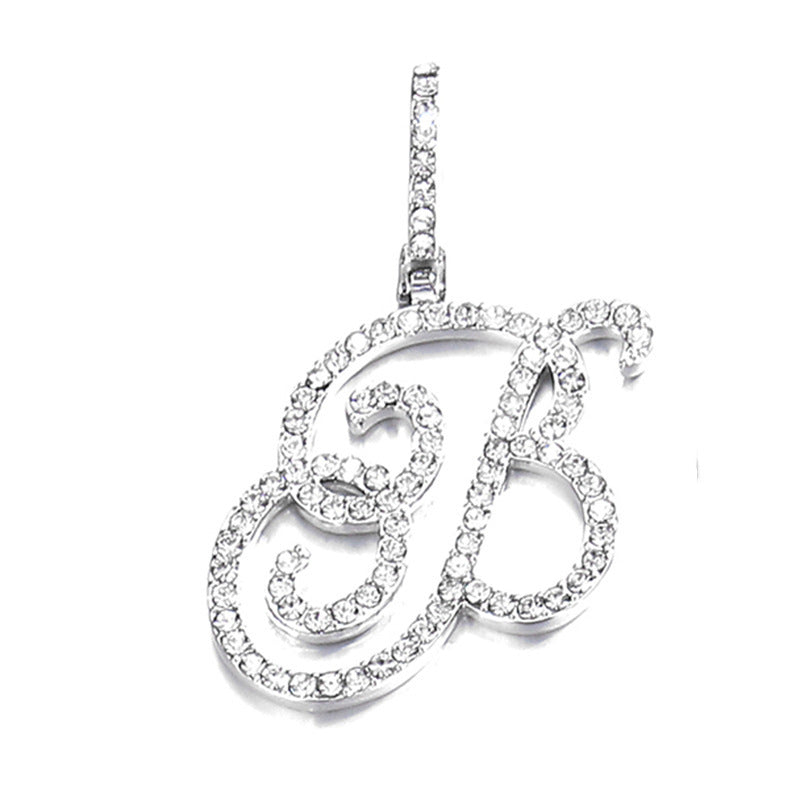 Hip hop accessories grass letter pendant melon seed buckle Cuban chain accessory - V.I.P Digital Presence