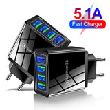 4USB mobile phone charger, multi port USB charging head charger - V.I.P Digital Presence
