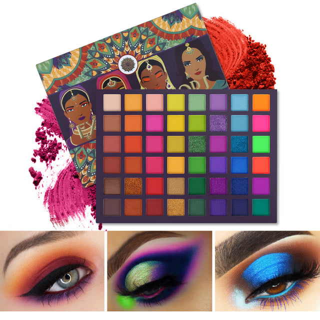 UCANBE 48 Colors Exotic Eyeshadow Palette Shimmer Matte Color Stage Eye Makeup Palette - V.I.P Digital Presence