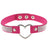 Japan's Harajuku Soft Girl Black Rhinestone Peach Heart Love-Shaped Collar Women's Neck Strap Collarbone Necklace Short - V.I.P Digital Presence