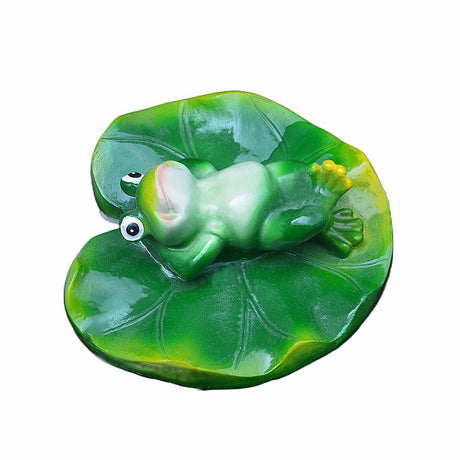 Floating Frog and Fish Pond Scenery Water Surface Decoration Water Fountain Resin - V.I.P Digital Presence
