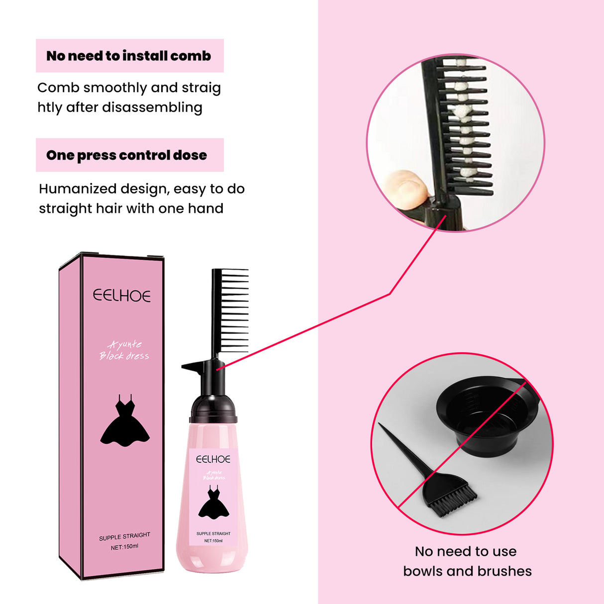 Hair Straightening Cream, Hair Care Smooth Smooth Smooth Hair Care Cream - V.I.P Digital Presence