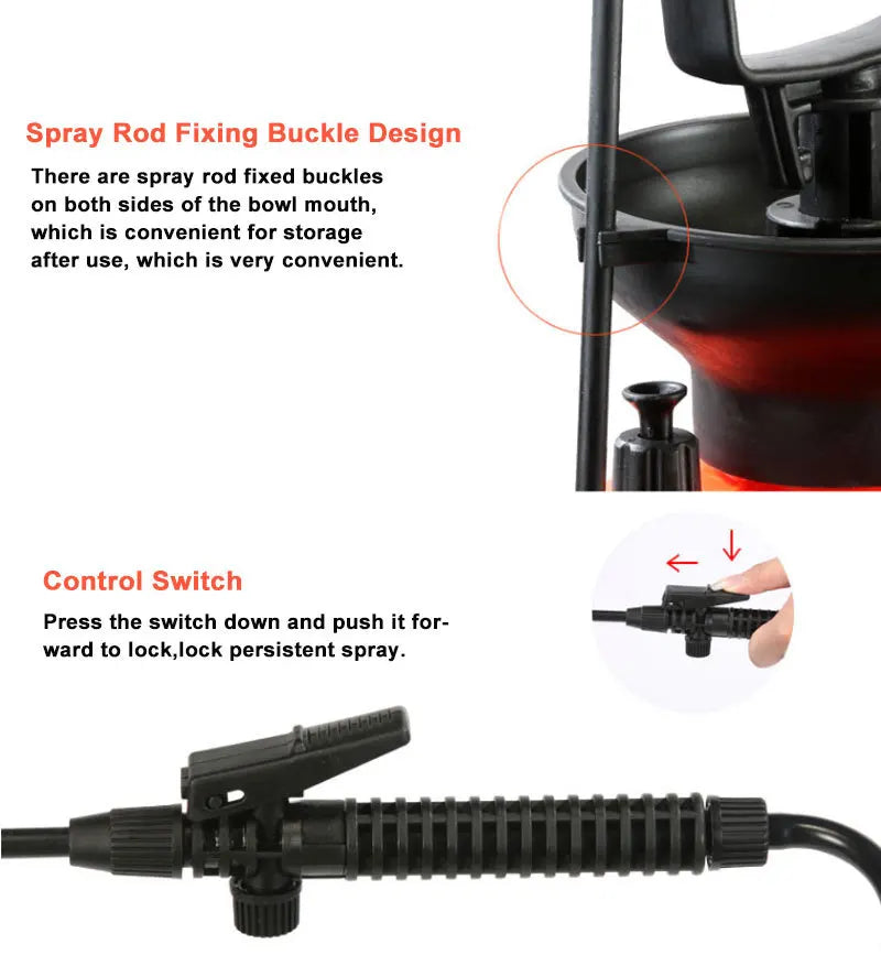 3/5L Pressure Sprayer Air Compression Pump Hand Pressure Sprayers Agricultural Gardening Watering Plant Lawn Spray Bottle - V.I.P Digital Presence