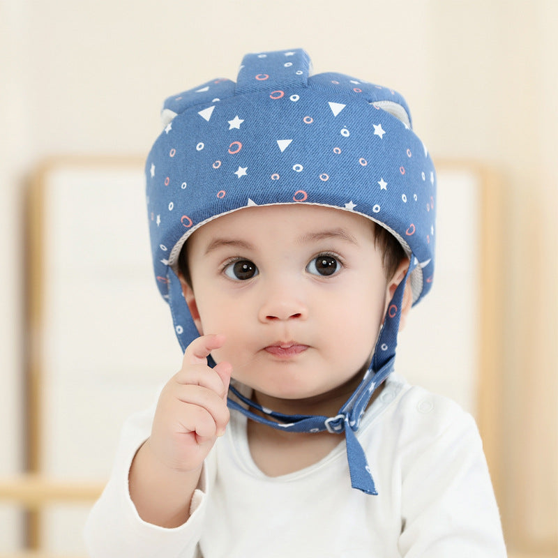 Casco de seguridad anticolisión para bebés que aprenden a caminar, gorra protectora de algodón, totalmente de algodón, transpirable y ligero.