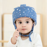 Casco de seguridad anticolisión para bebés que aprenden a caminar, gorra protectora de algodón, totalmente de algodón, transpirable y ligero.