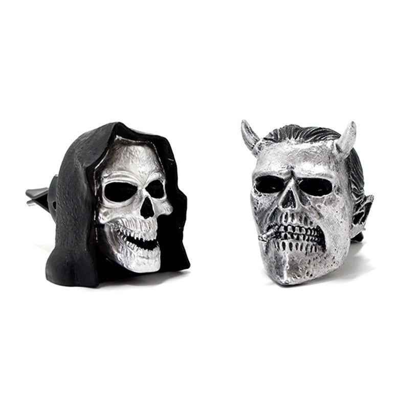 Death Skull Aromatherapy Plugin Resin Ghost Mask Car mounted Aromatherapy Clip Decoration - V.I.P Digital Presence