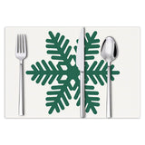 Christmas snowflake print placemat Christmas party decoration table mat living room dining table insulation mat - V.I.P Digital Presence