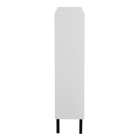 Independent shoe rack storage box with drawers and metal legs, modern shoe cabinet with 2 flippable drawers - V.I.P Digital Presence